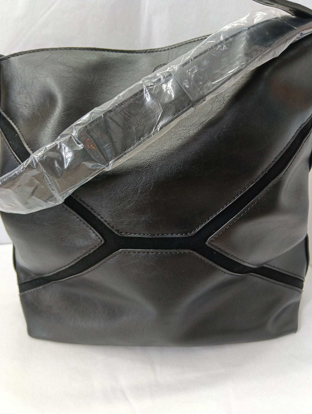 Bolso hombro con asa bandolera extraíble color negro