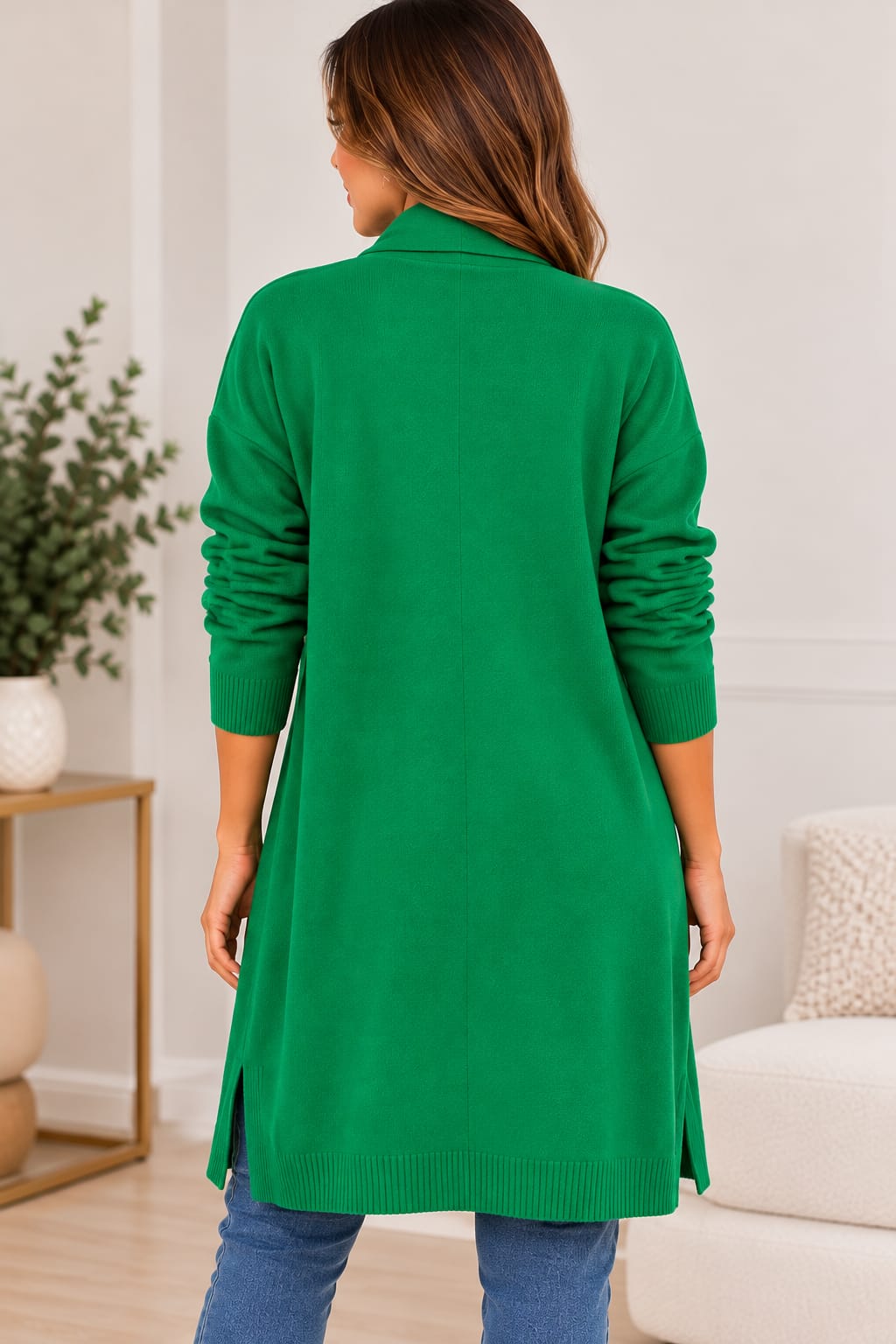 Chaqueta moda corazón verde