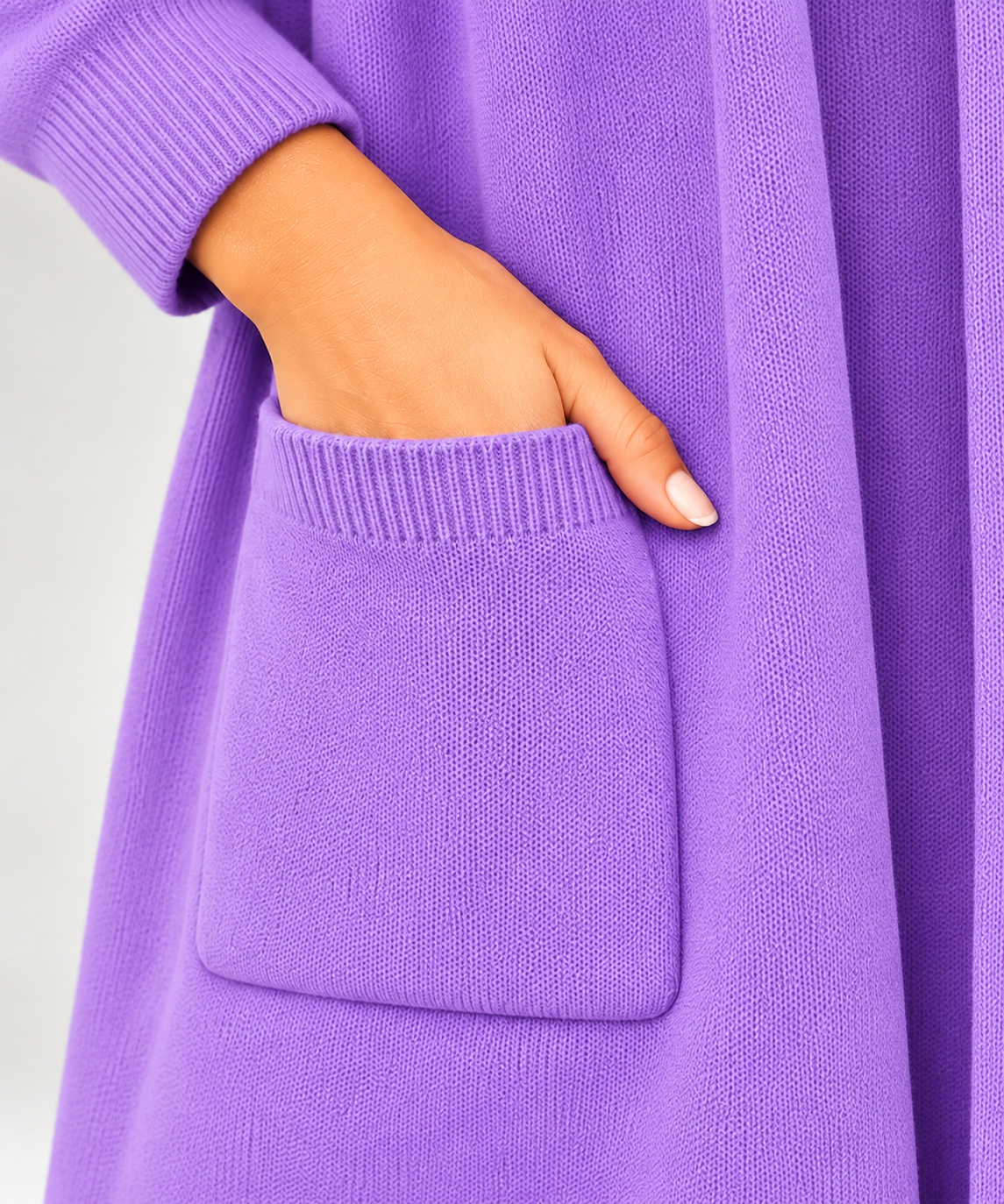 Chaqueta moda corazón morado