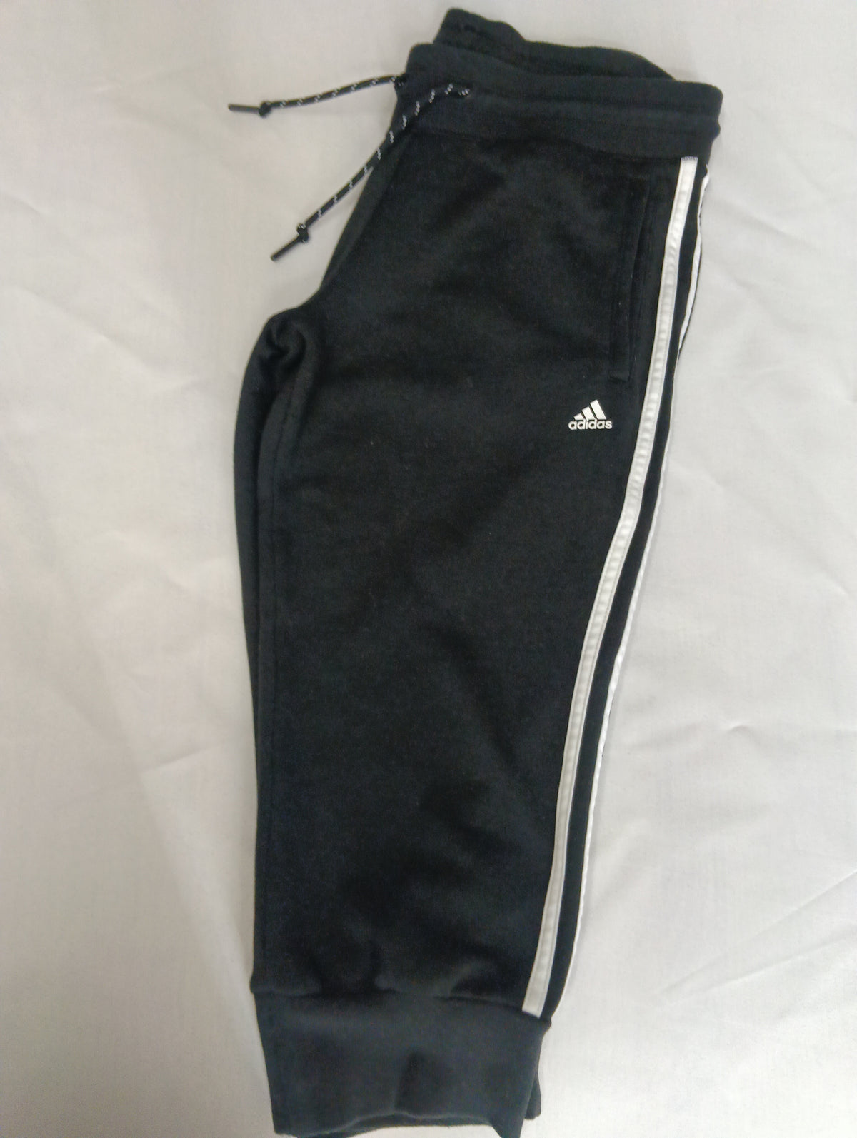 Pantalón chándal Adidas mujer color negro y rayas blancas