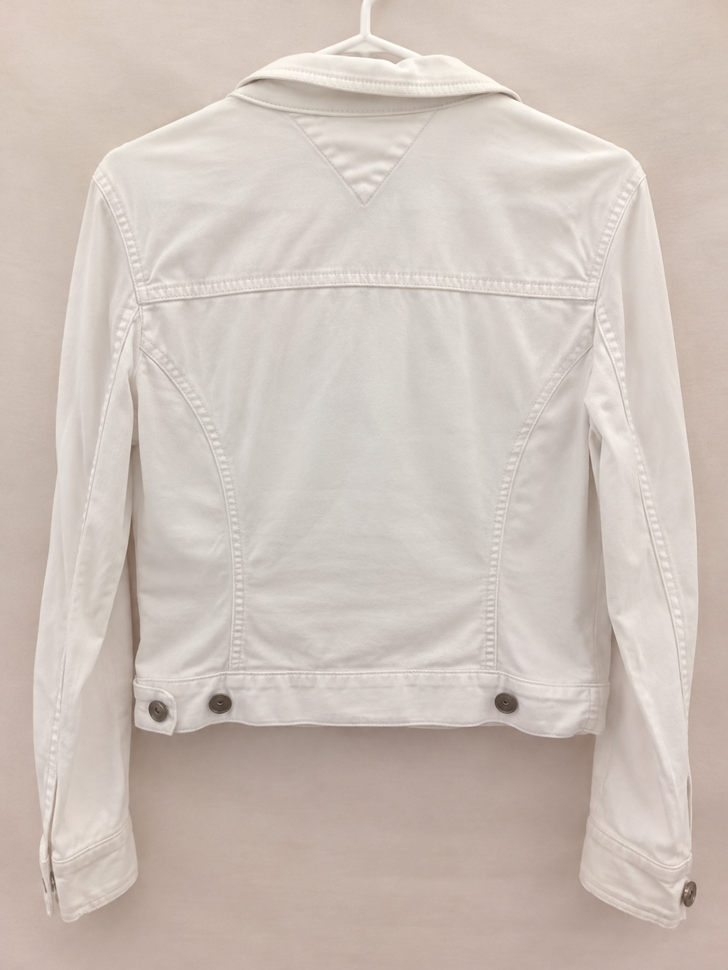 Chaqueta Tommy Hilfiger blanca-Estilo casual y atemporal mujer talla M