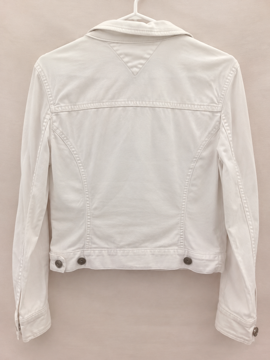 Chaqueta Tommy Hilfiger blanca-Estilo casual y atemporal mujer talla M
