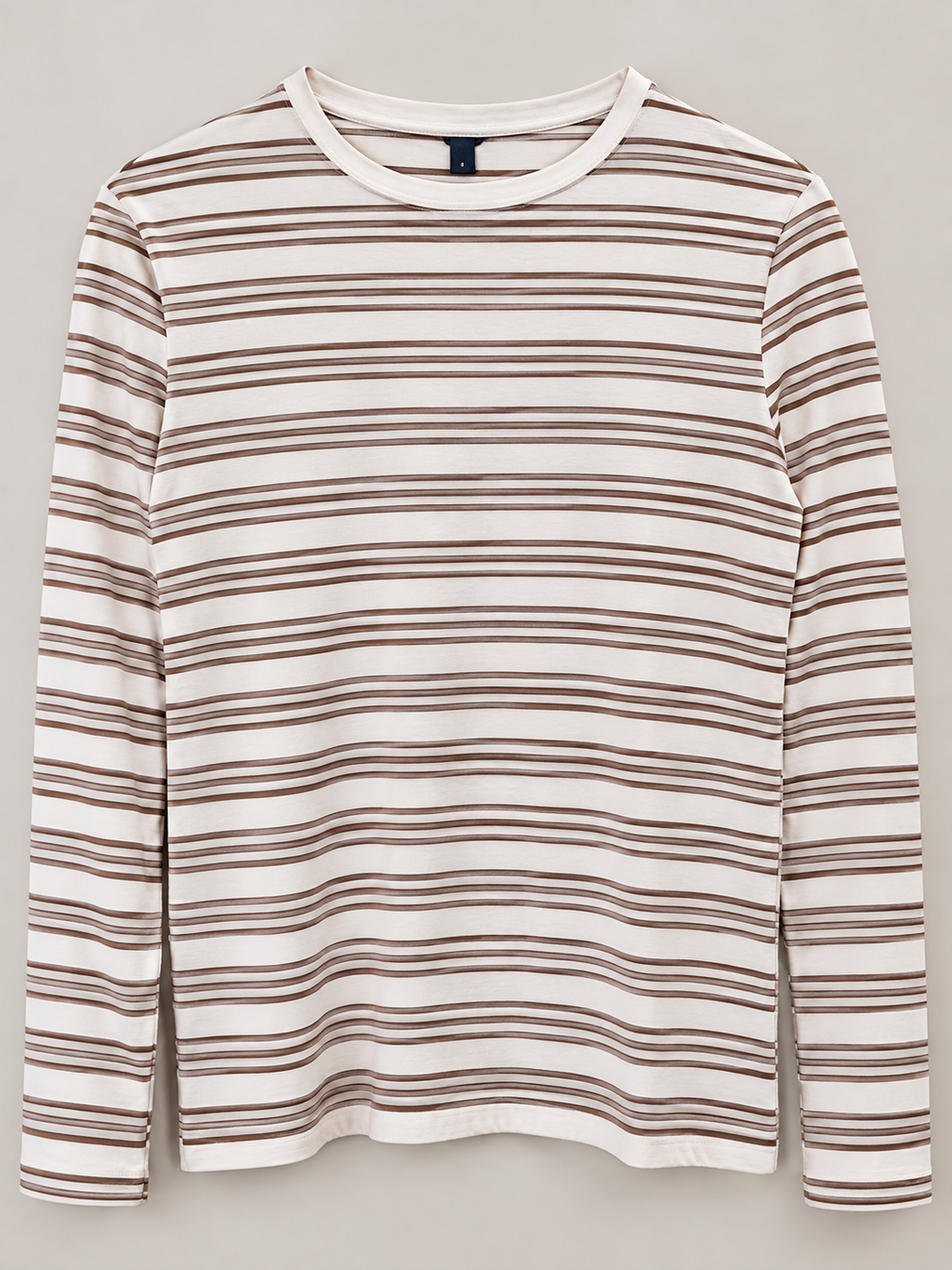 Camiseta efecto lino rayas talla L