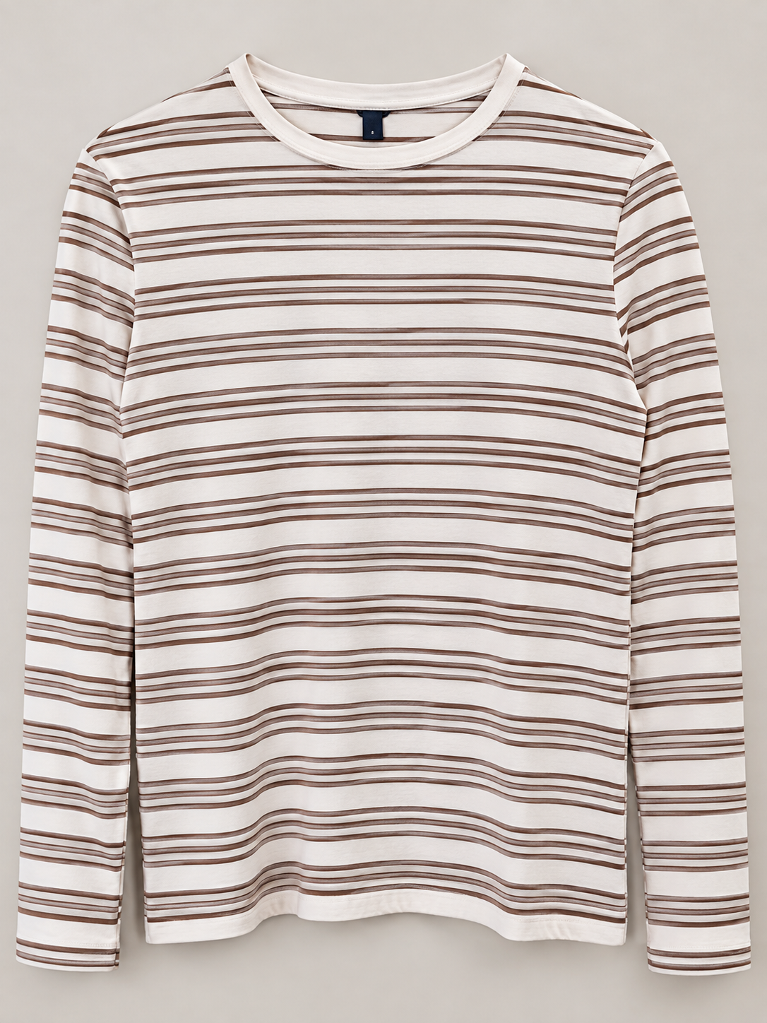Camiseta efecto lino rayas talla L