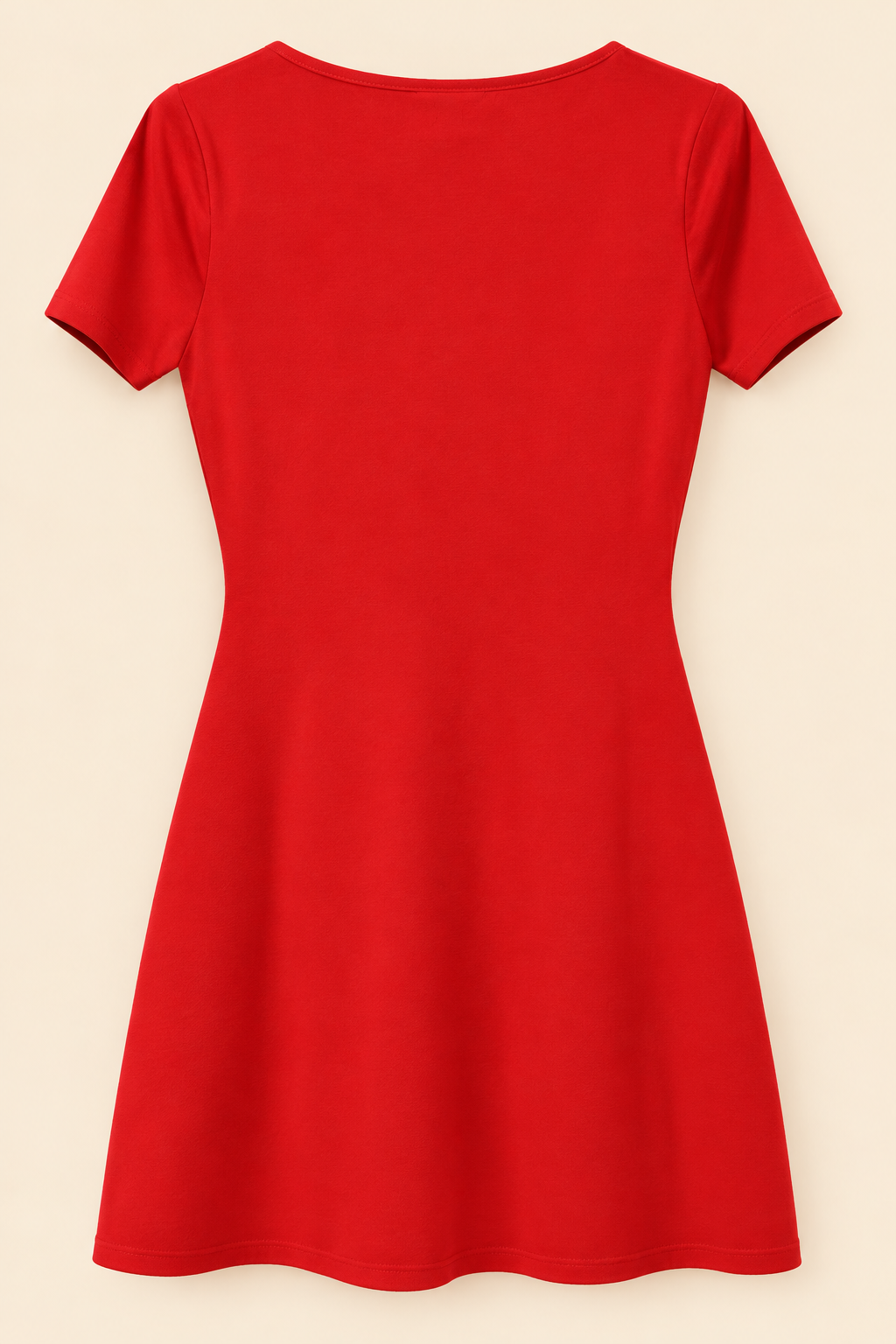 Vestido de punto, escote lazo,color rojo ,marca MNG talla M